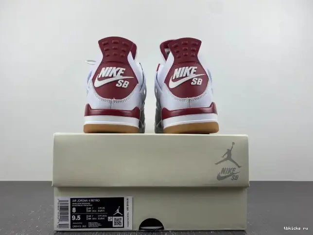 Rep TB Retro Jordan 4 DR5415-160 SB Red Pine 0613